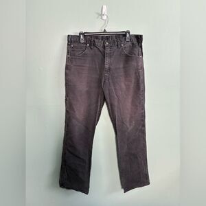 Dickies Men’s Washed Black Rugged Heavy Jeans Side Pocket Straight Denim 36x32